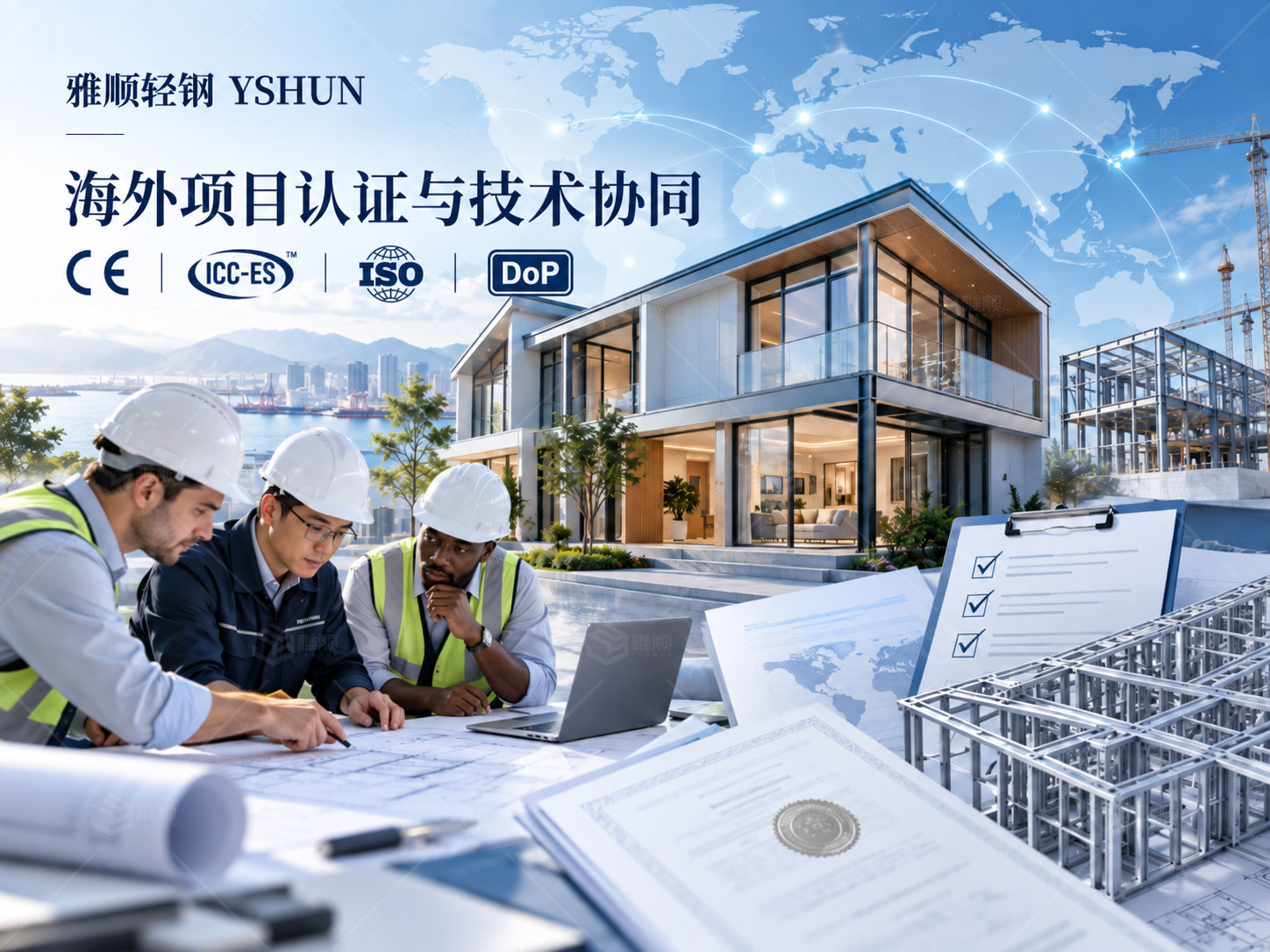 海外轻钢项目加速落地：雅顺轻钢 YSHUN强化认证与工程师协同服务