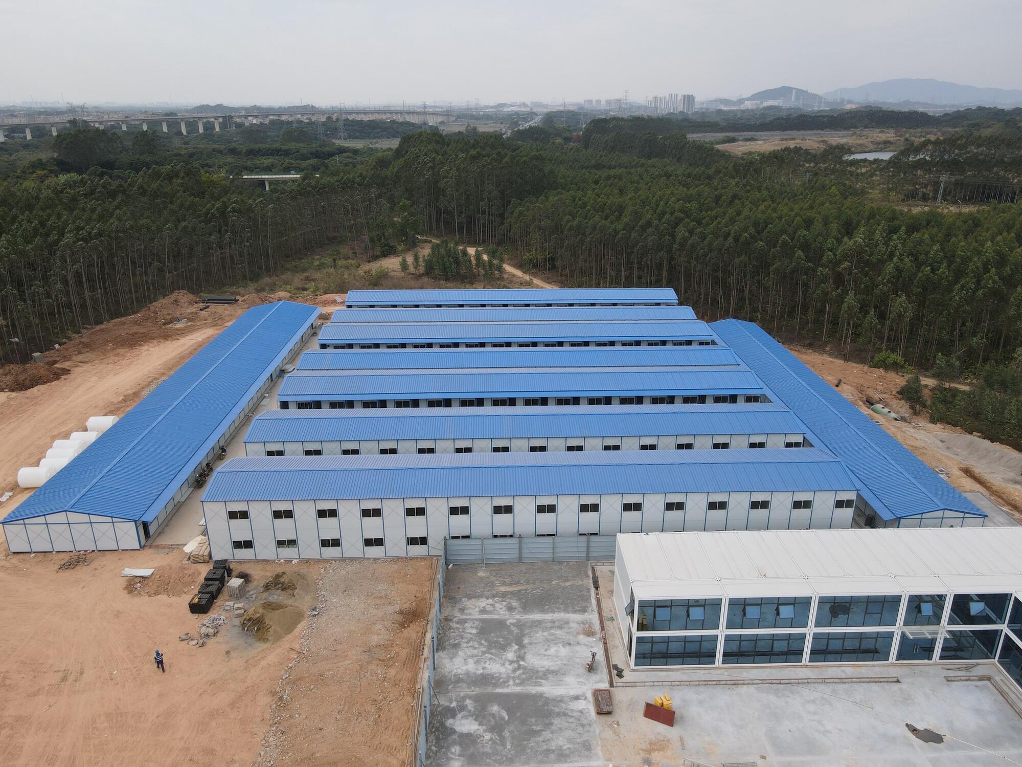 大型工地临建项目交付实录：高效、省心、颜值在线的集装箱房办公区落地！