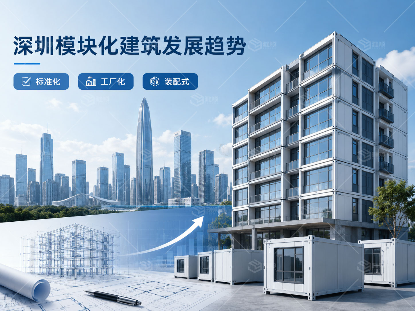 从深圳模块化建筑“3+2”标准体系看装配式建筑发展：雅顺轻钢模块化房屋应用解析